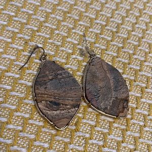 Womens Stone Look Drop earrings
